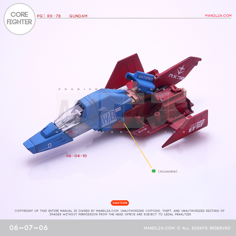 PG] RX78-02 CORE FIGHTER 06-07