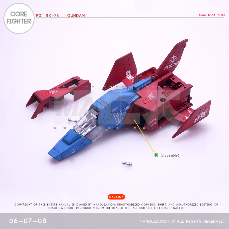 PG] RX78-02 CORE FIGHTER 06-07