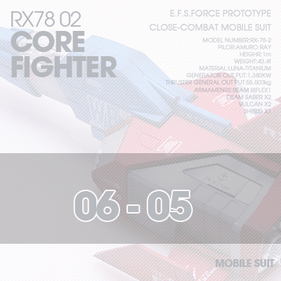PG] RX78-02 CORE FIGHTER 06-05