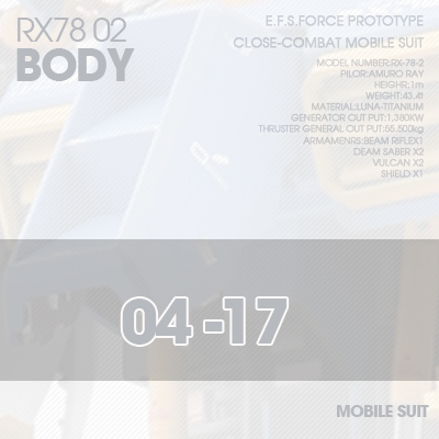 PG] RX78-02 BODY 04-17