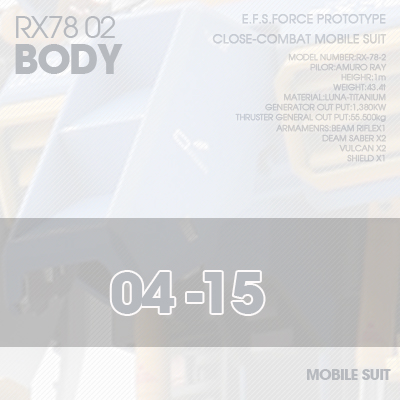 PG] RX78-02 BODY 04-15