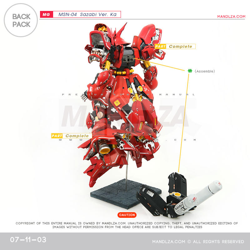 MG] MSN-04 SAZABI Ver.Ka  Back-Pack 07-11