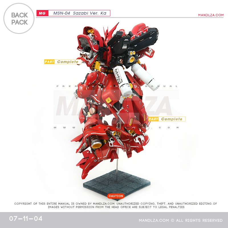 MG] MSN-04 SAZABI Ver.Ka  Back-Pack 07-11