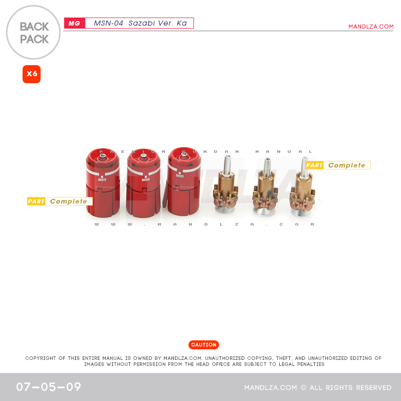 MG] MSN-04 SAZABI Ver.Ka Back-Pack 07-05