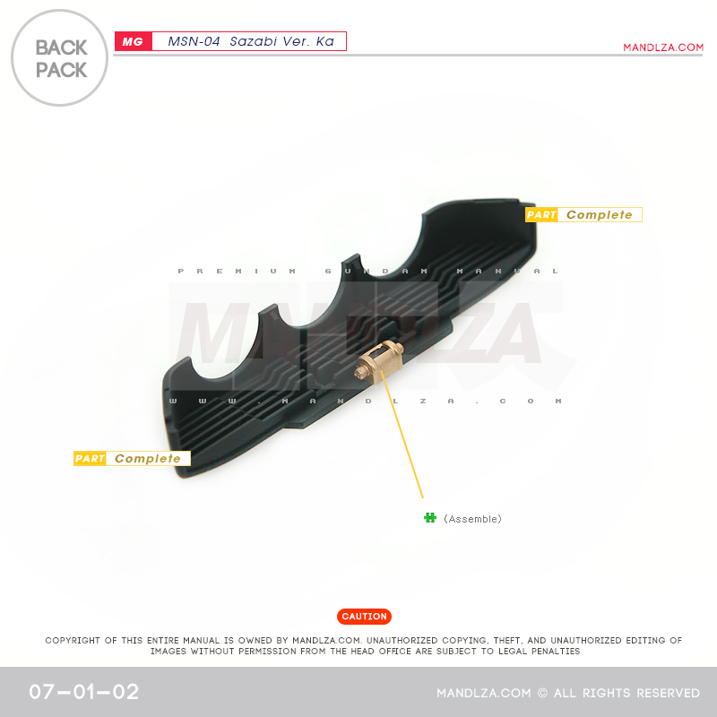 MG] MSN-04 SAZABI Ver.Ka Back-Pack 07-01