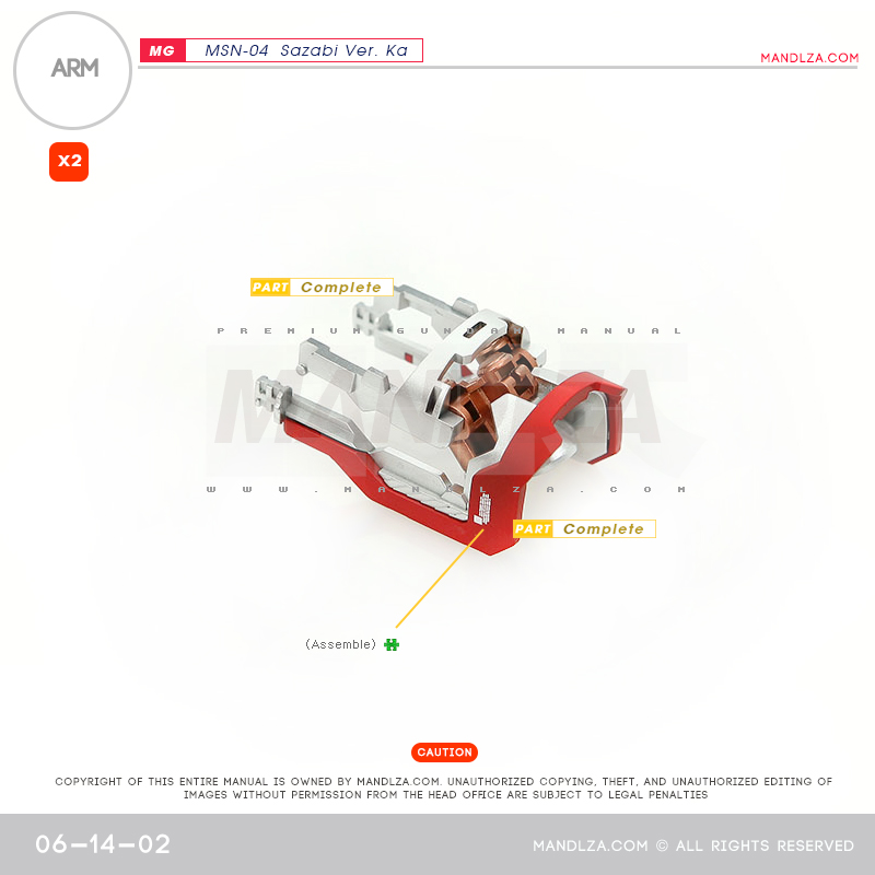 MG] MSN-04 SAZABI Ver.Ka ARM 06-14