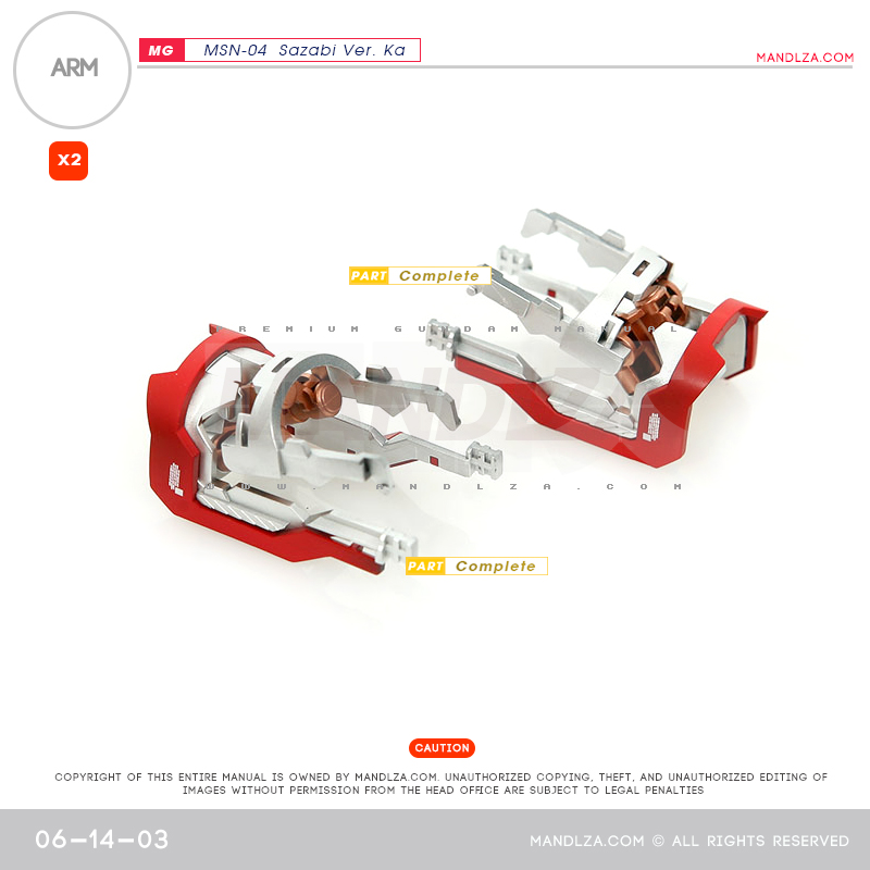 MG] MSN-04 SAZABI Ver.Ka ARM 06-14