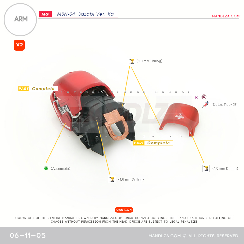 MG] MSN-04 SAZABI Ver.Ka ARM 06-11