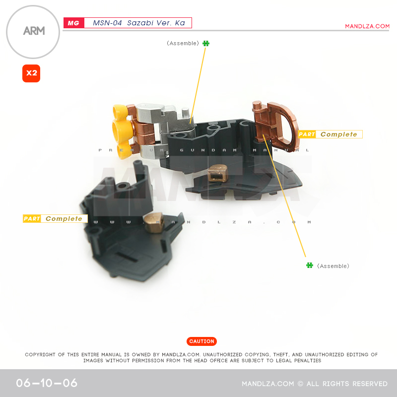 MG] MSN-04 SAZABI Ver.Ka ARM 06-10