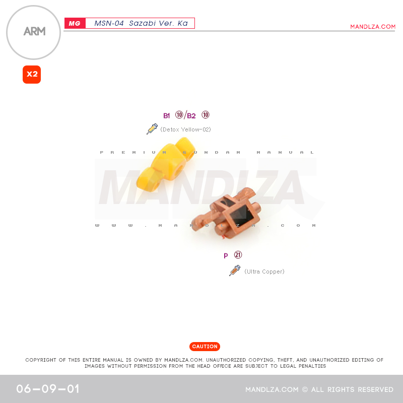 MG] MSN-04 SAZABI Ver.Ka ARM 06-09