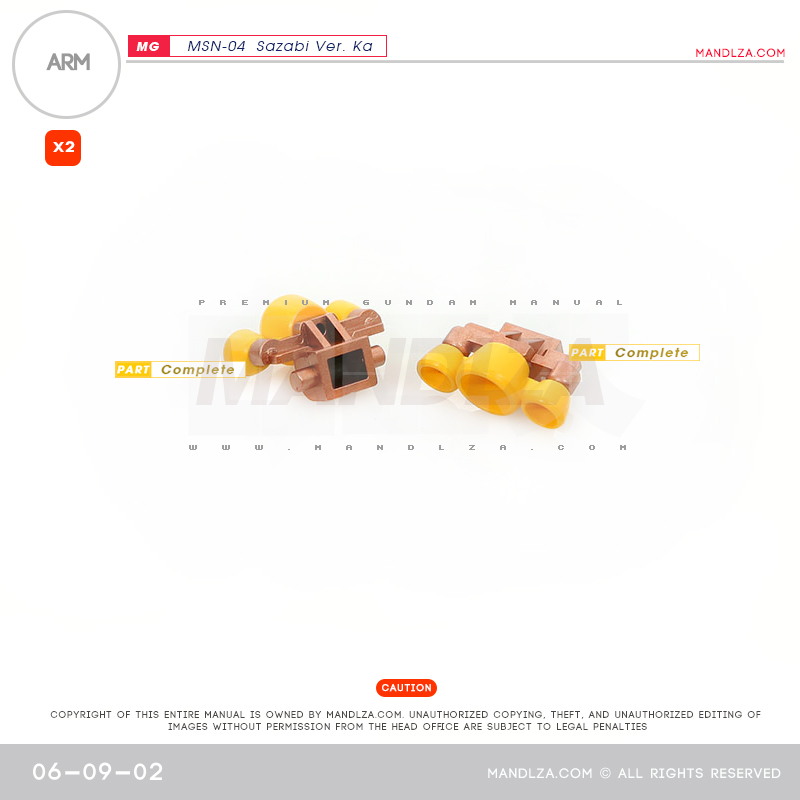 MG] MSN-04 SAZABI Ver.Ka ARM 06-09