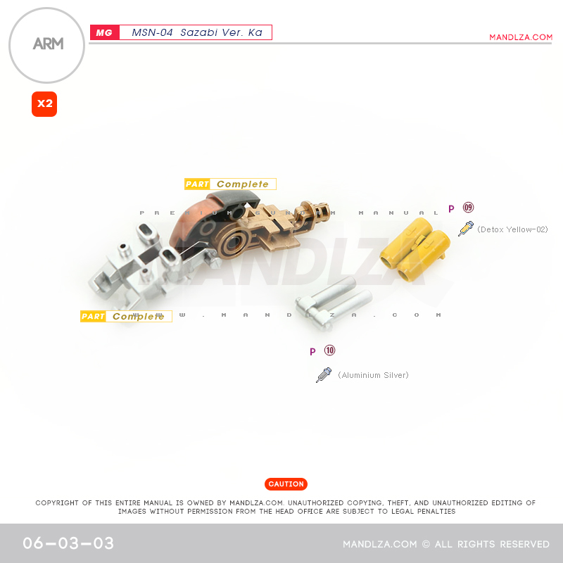 MG] MSN-04 SAZABI Ver.Ka ARM 06-03
