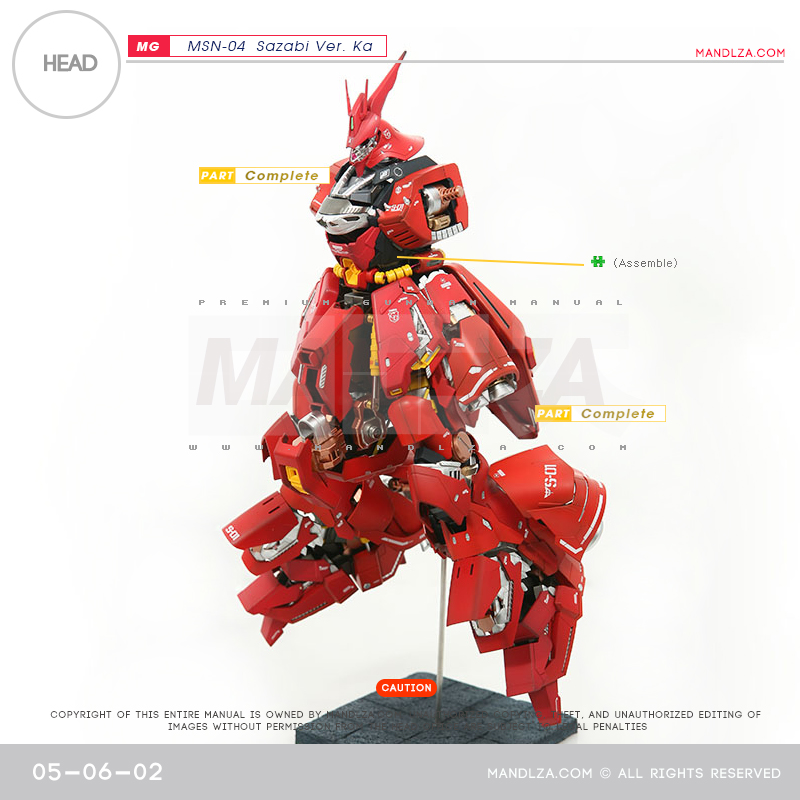 MG] MSN-04 SAZABI Ver.Ka HEAD 05-06