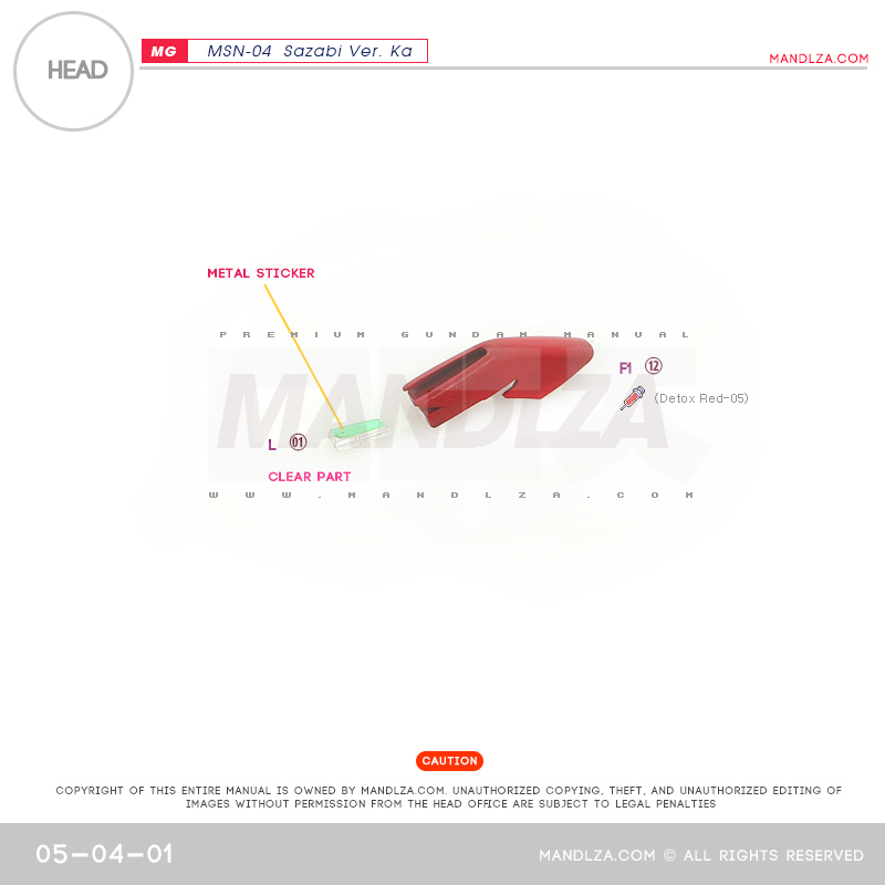 MG] MSN-04 SAZABI Ver.Ka HEAD 05-04