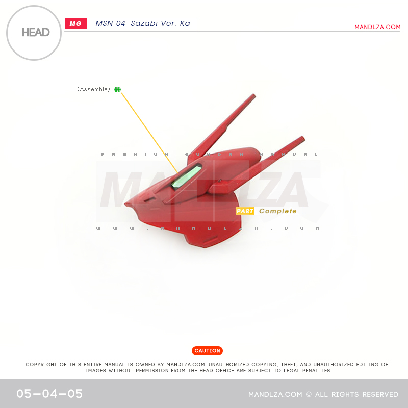 MG] MSN-04 SAZABI Ver.Ka HEAD 05-04