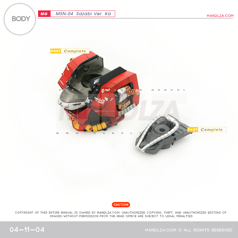 MG] MSN-04 SAZABI Ver.Ka BODY 04-11