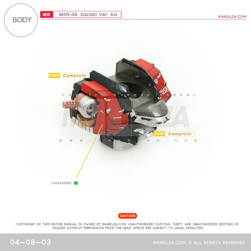 MG] MSN-04 SAZABI Ver.Ka BODY 04-08