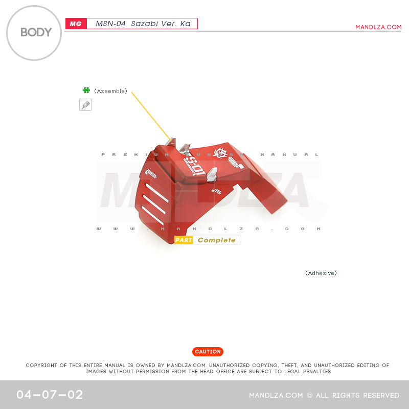 MG] MSN-04 SAZABI Ver.Ka BODY 04-07