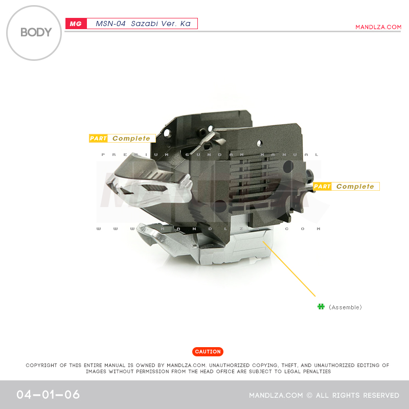 MG] MSN-04 SAZABI Ver.Ka BODY 04-01