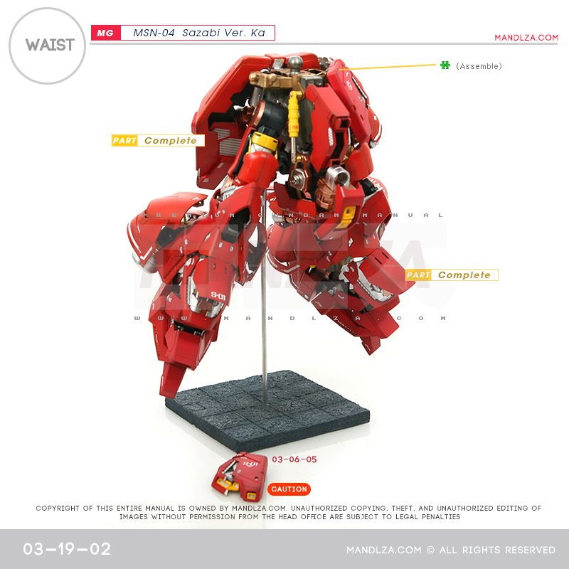 MG] MSN-04 SAZABI Ver.Ka WAIST 03-19