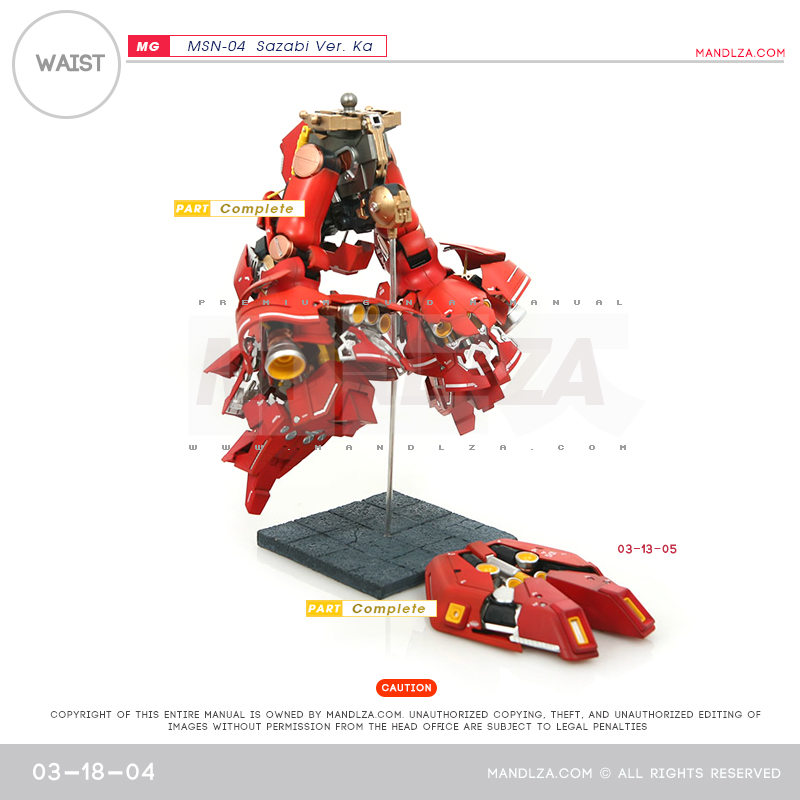 MG] MSN-04 SAZABI Ver.Ka WAIST 03-18