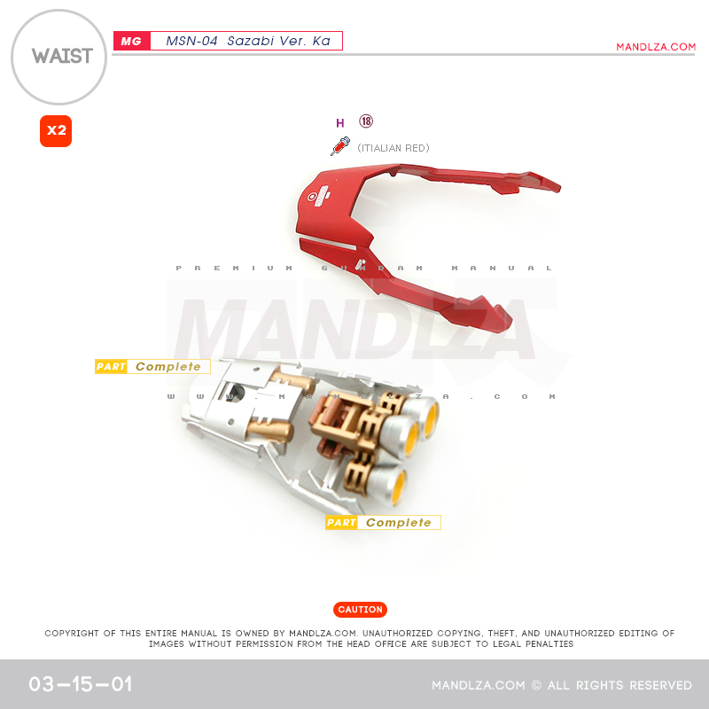 MG] MSN-04 SAZABI Ver.Ka WAIST 03-15