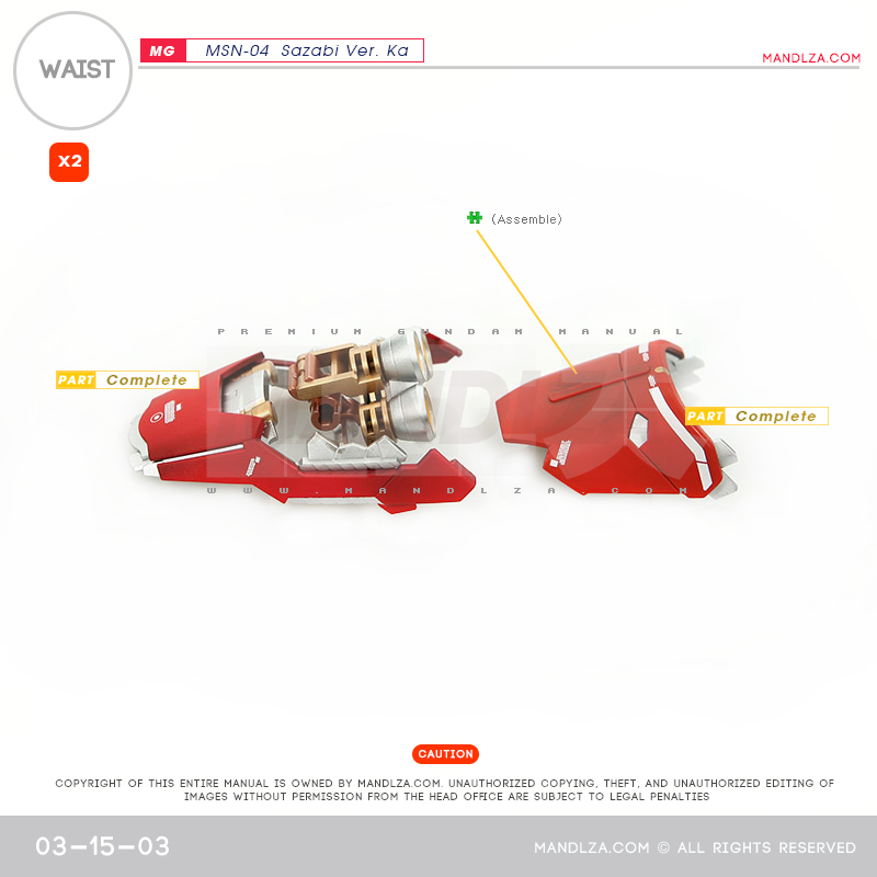 MG] MSN-04 SAZABI Ver.Ka WAIST 03-15