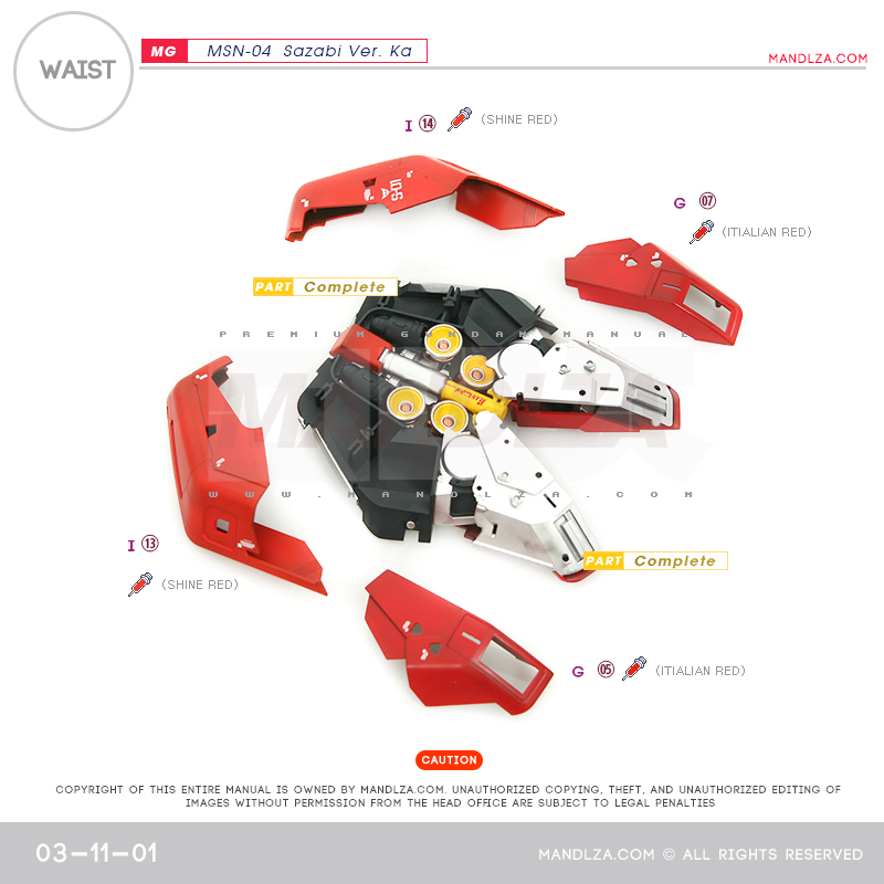 MG] MSN-04 SAZABI Ver.Ka WAIST 03-11