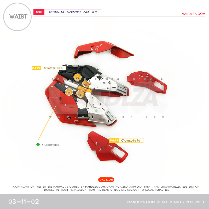 MG] MSN-04 SAZABI Ver.Ka WAIST 03-11