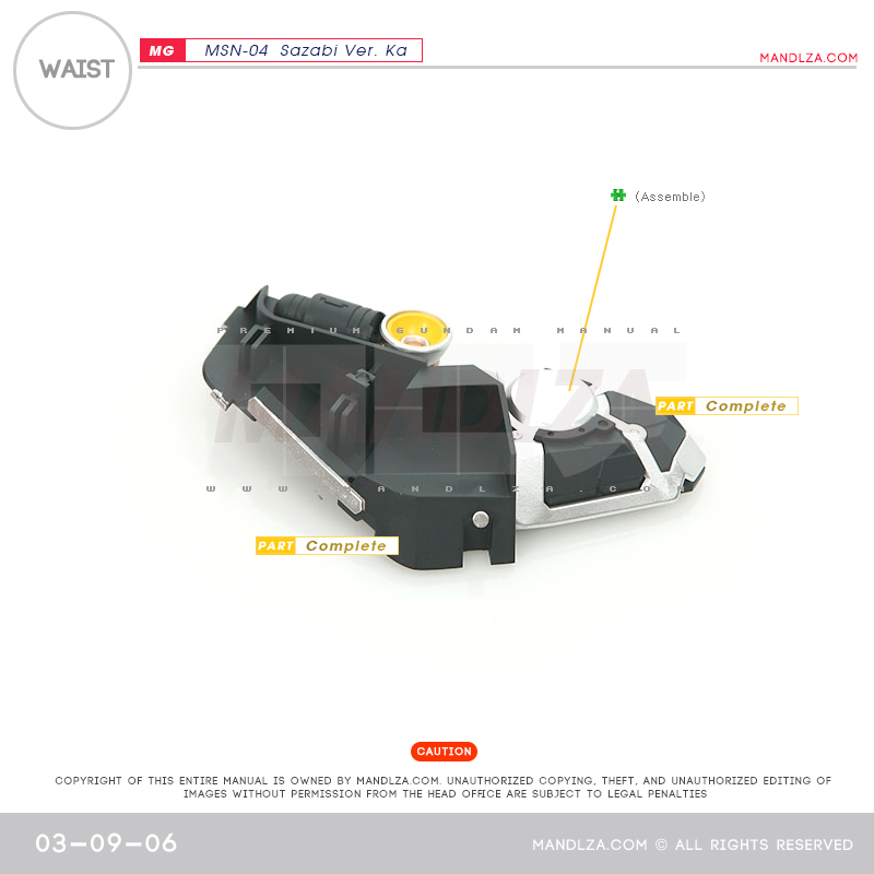 MG] MSN-04 SAZABI Ver.Ka WAIST 03-09