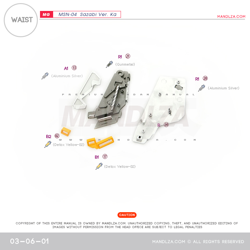 MG] MSN-04 SAZABI Ver.Ka WAIST 03-06