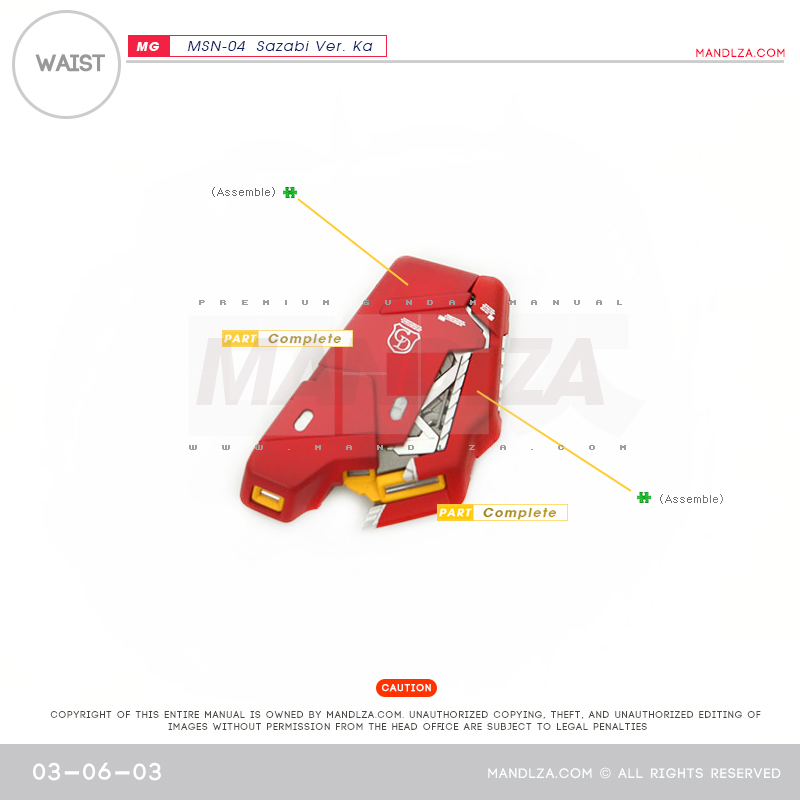MG] MSN-04 SAZABI Ver.Ka WAIST 03-06