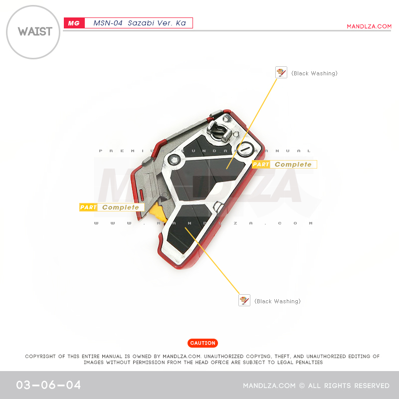 MG] MSN-04 SAZABI Ver.Ka WAIST 03-06