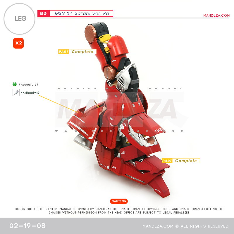 MG] MSN-04 SAZABI Ver.Ka LEG 02-19