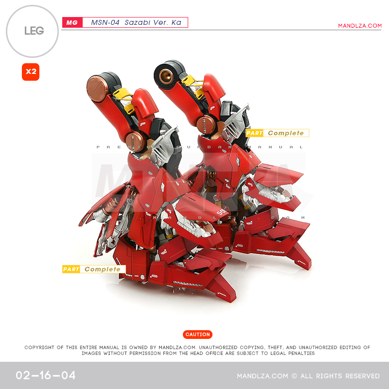 MG] MSN-04 SAZABI Ver.Ka LEG 02-16