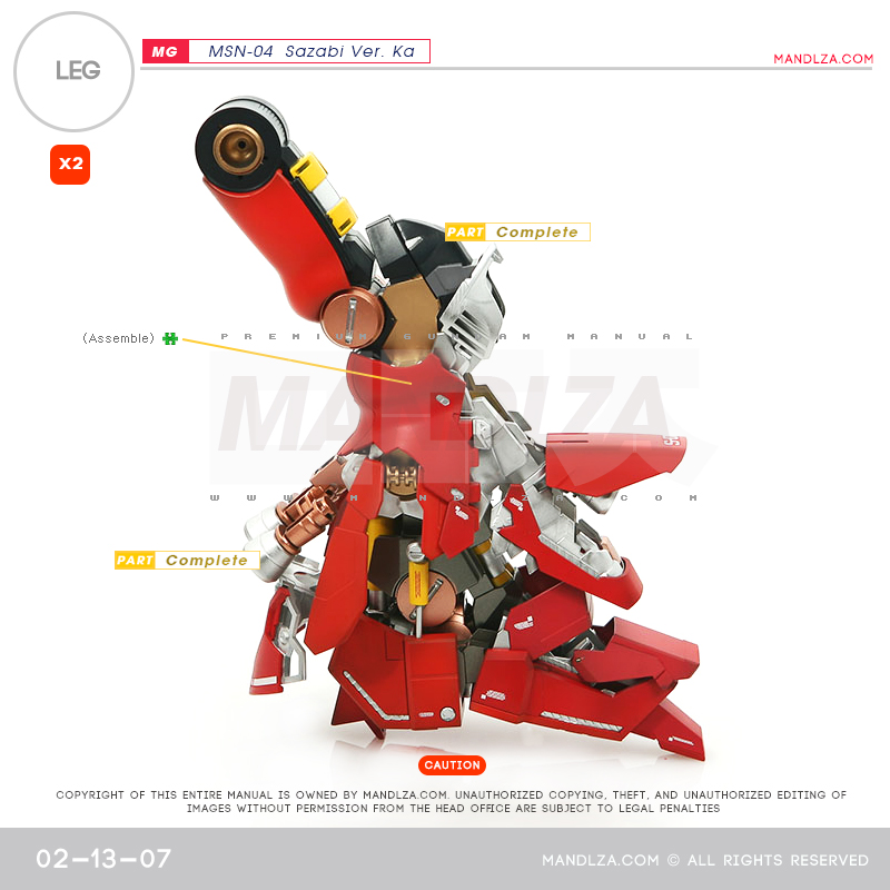 MG] MSN-04 SAZABI Ver.Ka LEG 02-13