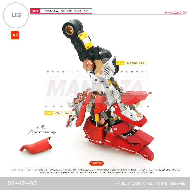 MG] MSN-04 SAZABI Ver.Ka LEG 02-12