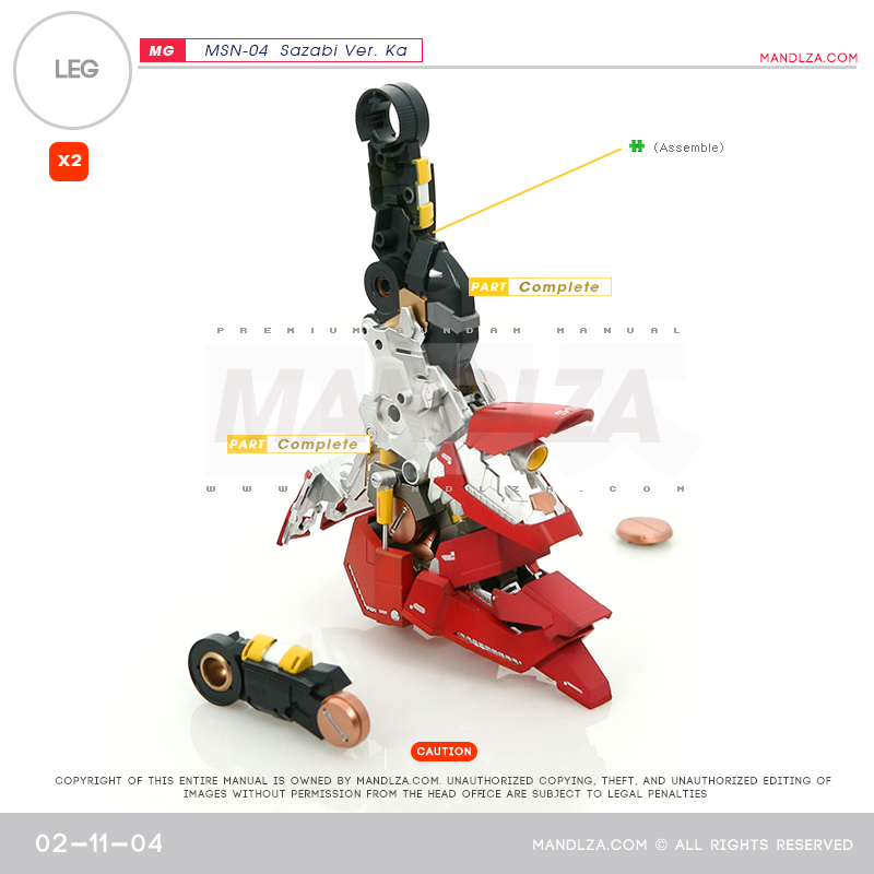 MG] MSN-04 SAZABI Ver.Ka LEG 02-11