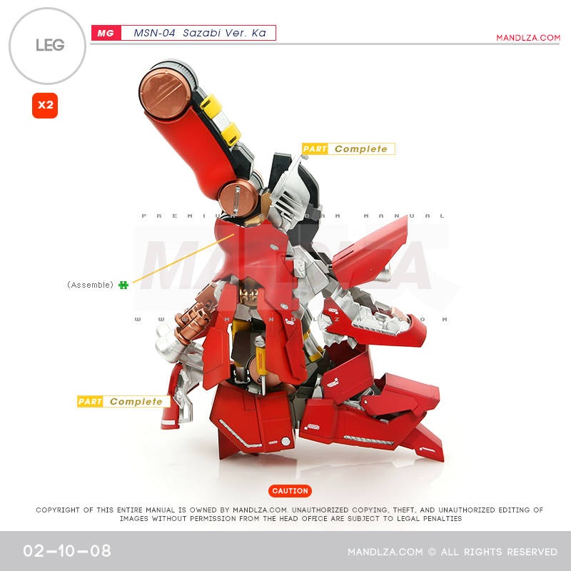 MG] MSN-04 SAZABI Ver.Ka LEG 02-10