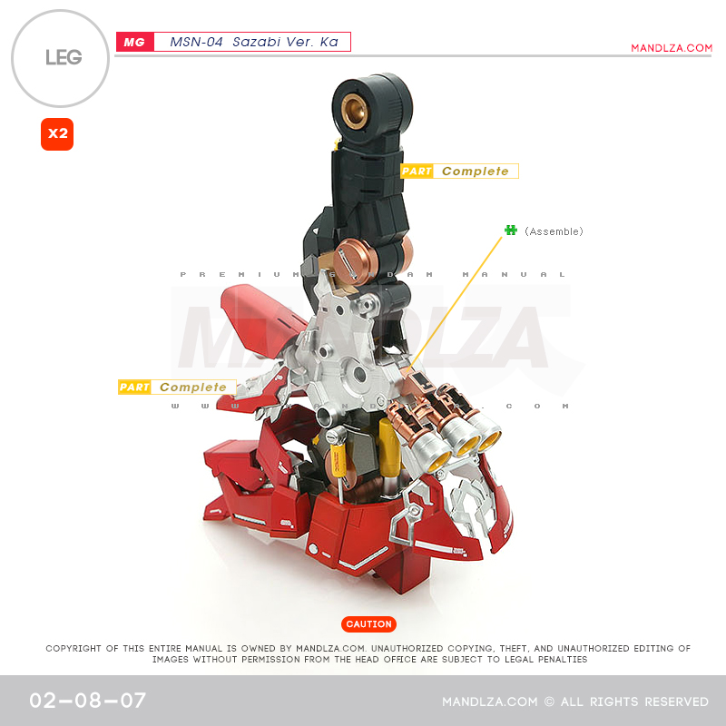 MG] MSN-04 SAZABI Ver.Ka LEG 02-08