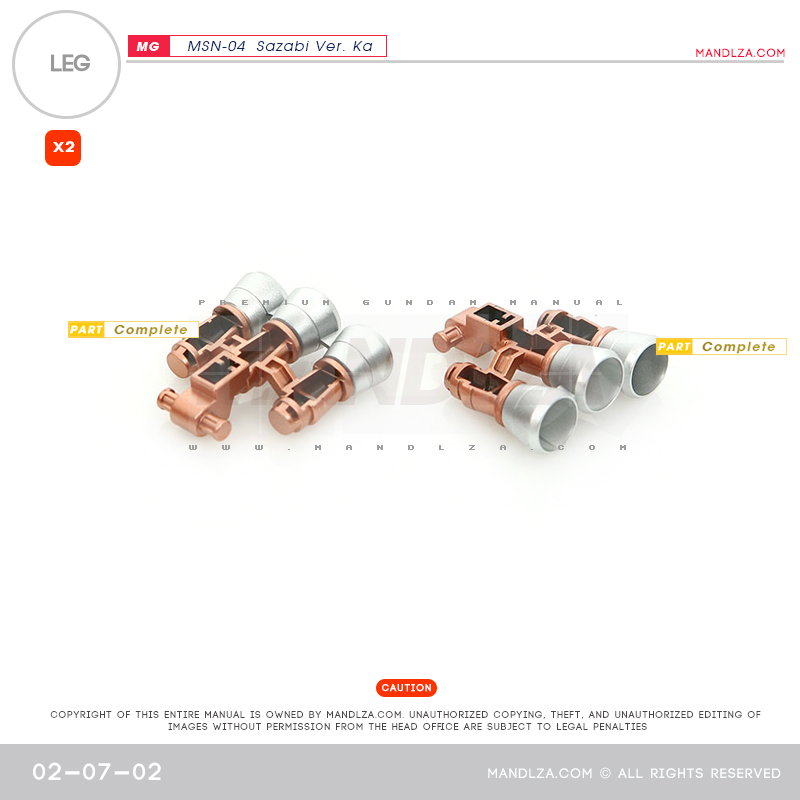 MG] MSN-04 SAZABI Ver.Ka LEG 02-07