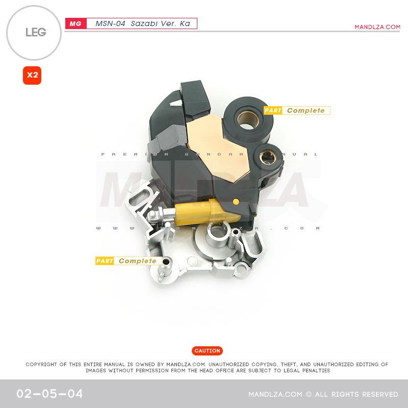 MG] MSN-04 SAZABI Ver.Ka LEG 02-05