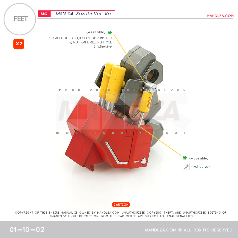 MG] MSN-04 SAZABI Ver.Ka FEET 01-10