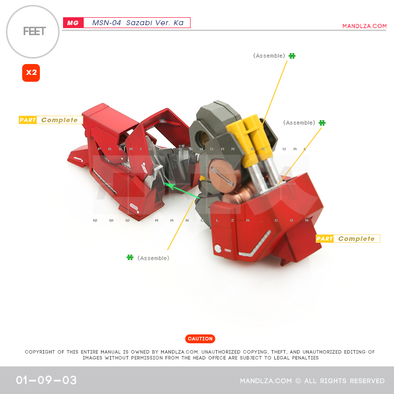 MG] MSN-04 SAZABI Ver.Ka FEET 01-09