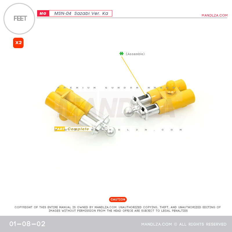 MG] MSN-04 SAZABI Ver.Ka FEET 01-08