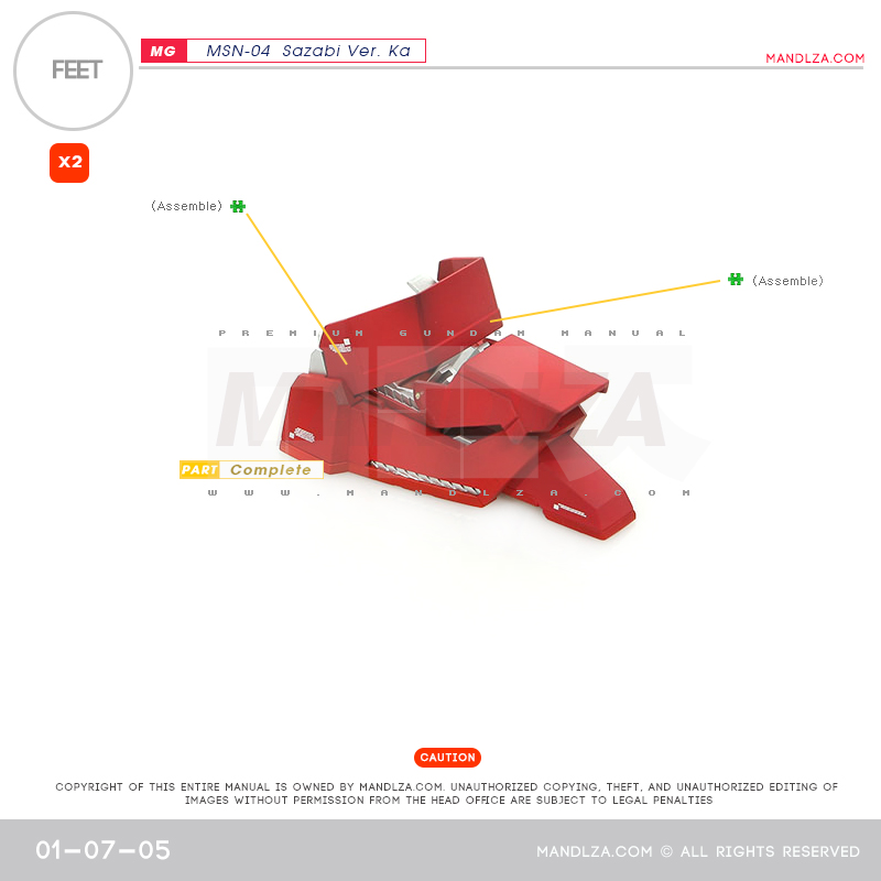 MG] MSN-04 SAZABI Ver.Ka FEET 01-07