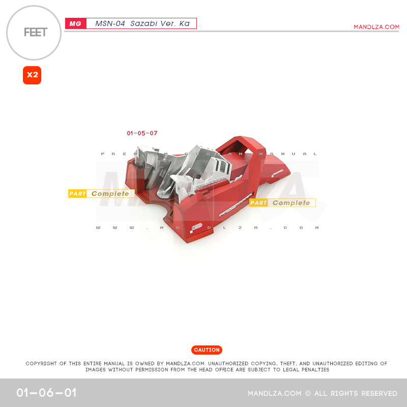 MG] MSN-04 SAZABI Ver.Ka FEET 01-06