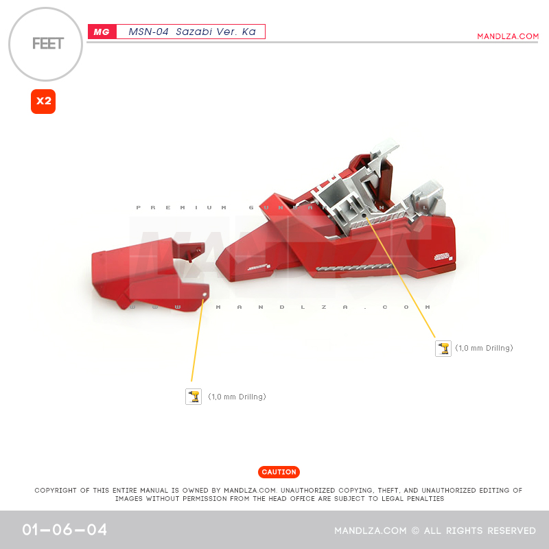 MG] MSN-04 SAZABI Ver.Ka FEET 01-06