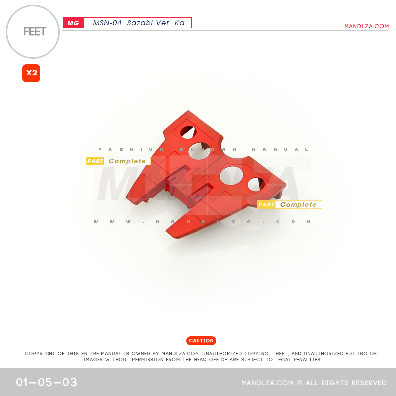 MG] MSN-04 SAZABI Ver.Ka FEET 01-05