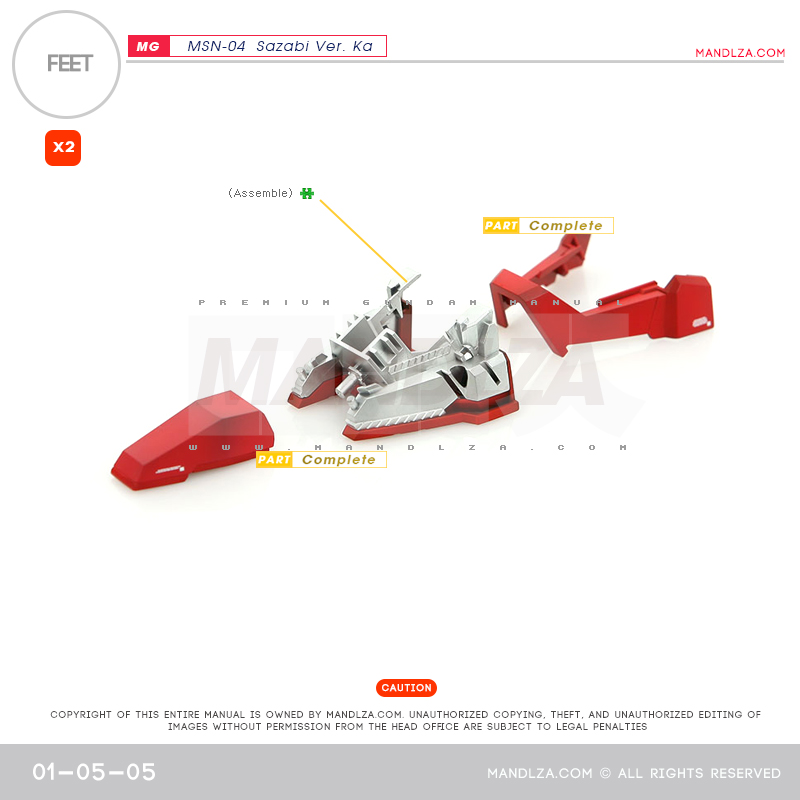 MG] MSN-04 SAZABI Ver.Ka FEET 01-05